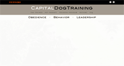 Desktop Screenshot of capitaldogtraining.com