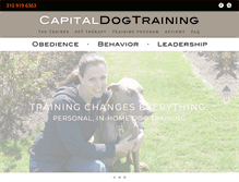 Tablet Screenshot of capitaldogtraining.com